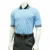 Smitty Umpire Smitty Pro Knit Umpire Shirt - Powder Blue With Black Collar