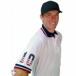 Smitty Umpire Smitty Pro Knit Umpire Shirt - White -Cheap Bats Store U126 WH with N4 SUB SNS 1