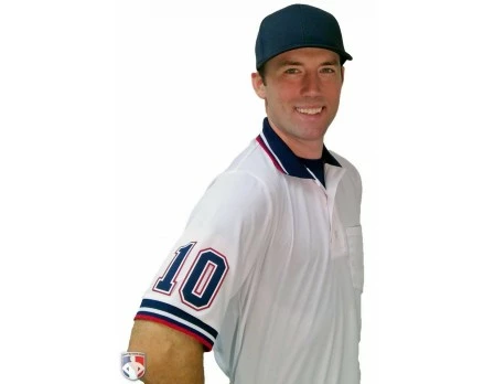 4" Navy On White On Red Precision-Cut Number 5 4" Navy On White On Red Precision-Cut Number - Image 3