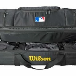Wilson Umpire Gear Wilson V2 MLB 36" Umpire Equipment Bag On Wheels -Cheap Bats Store WTA9780BL Wilson Umpire Bag BL Interior Bottom Pocket
