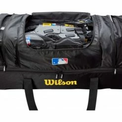 Wilson Umpire Gear Wilson V2 MLB 36" Umpire Equipment Bag On Wheels -Cheap Bats Store WTA9780BL Wilson Umpire Bag BL Interior Main Pocket