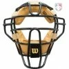 Wilson Umpire Gear Wilson Dyna-Lite Steel Umpire Mask With Doeskin -Cheap Bats Store doeskin mask2