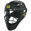 Wilson Umpire Gear Wilson MLB Pro Stock Steel Umpire Helmet 2 Wilson Umpire Gear Wilson MLB Pro Stock Steel Umpire Helmet -Cheap Bats Store wta5801bl pro stock umpire helmet steel bl ye side